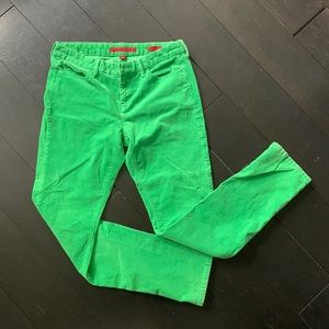 Banana Republic green corduroy skinny pants sz 30/10